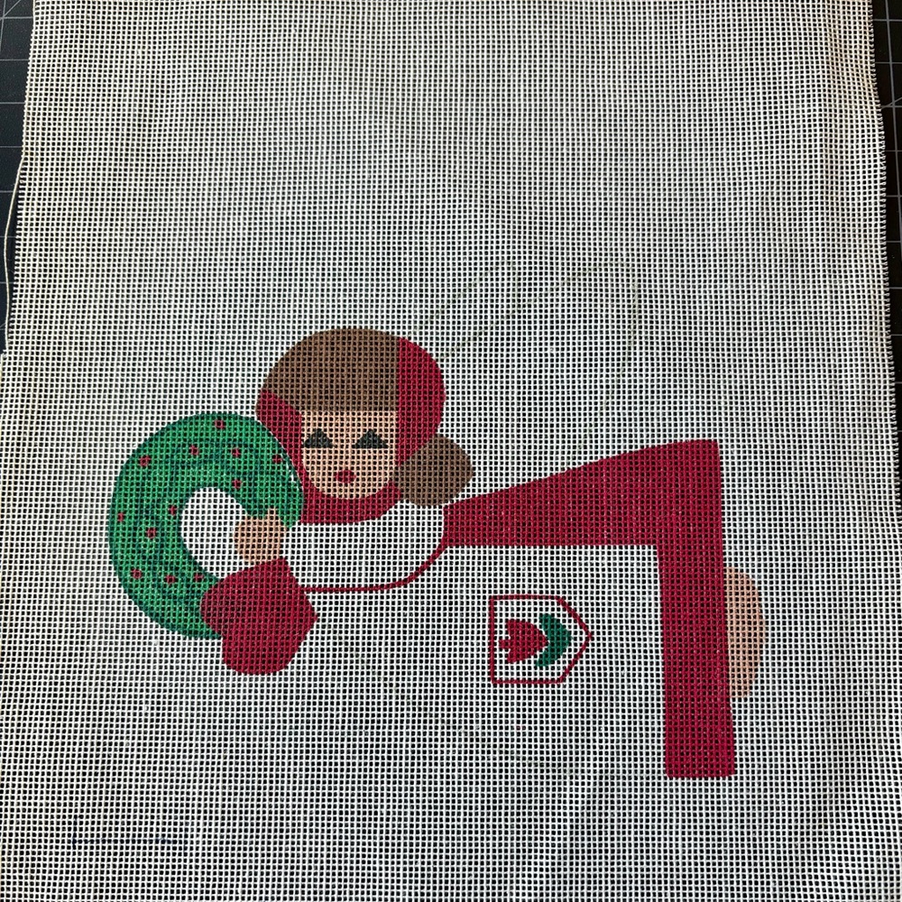 Handcrafted Holiday Needlepoint Canvas
